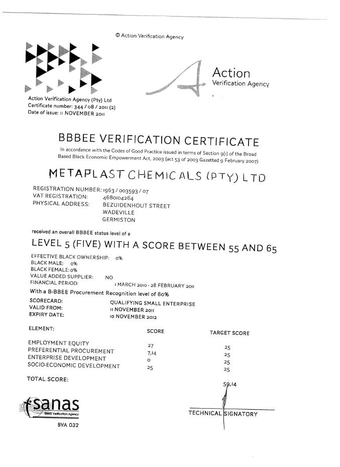 bee certificate